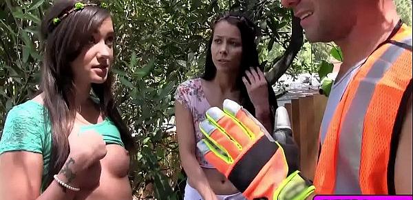  Hot college teens awesome forest group fuck